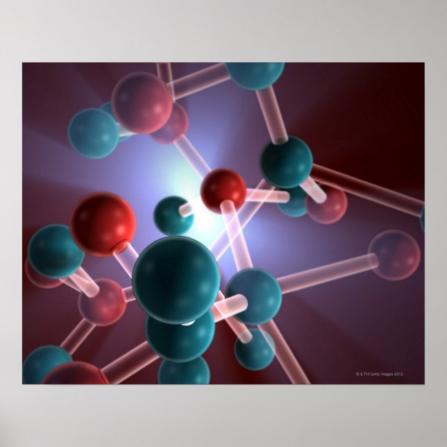 Molecular Structure of Caffeine. Poster (Front)