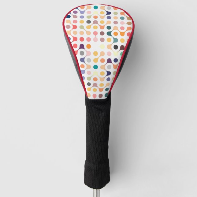 Molecular Structure Pattern Golf Head Cover (Front)