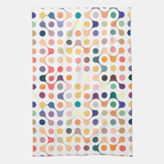 Molecular Structure Pattern Kitchen Towel