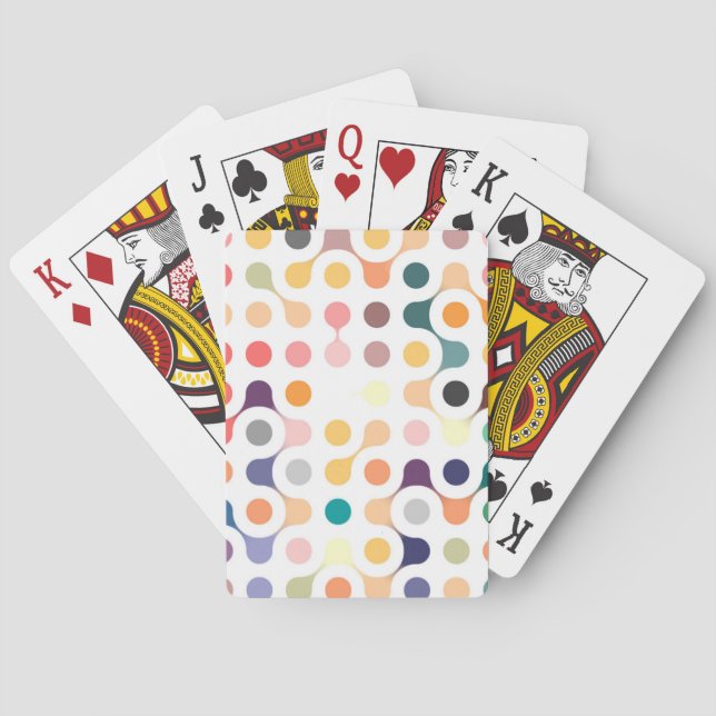 Molecular Structure Pattern Poker Cards (Back)