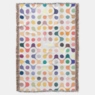 Molecular Structure Pattern Throw Blanket