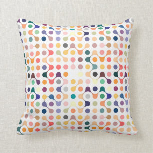 Molecular Structure Pattern Throw Pillow