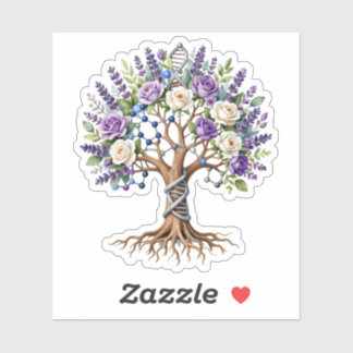 Molecular Tree of Life Chemistry and Biology Flora Sticker