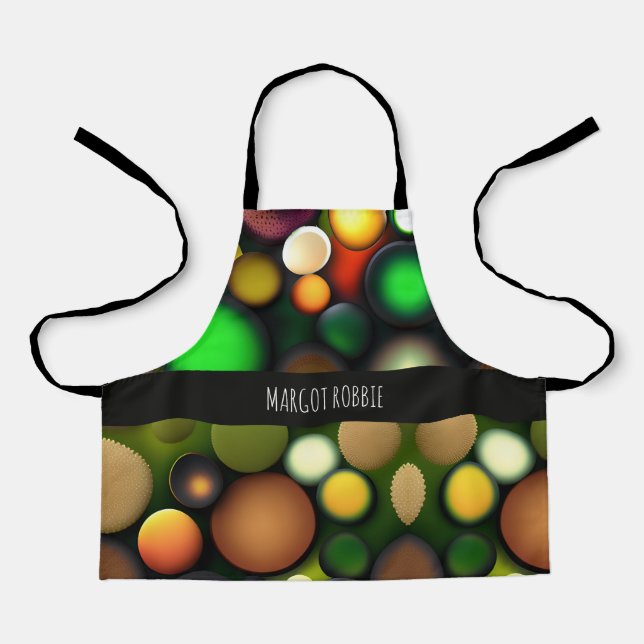 Molecule circles Rainbow Pattern Apron (Front)