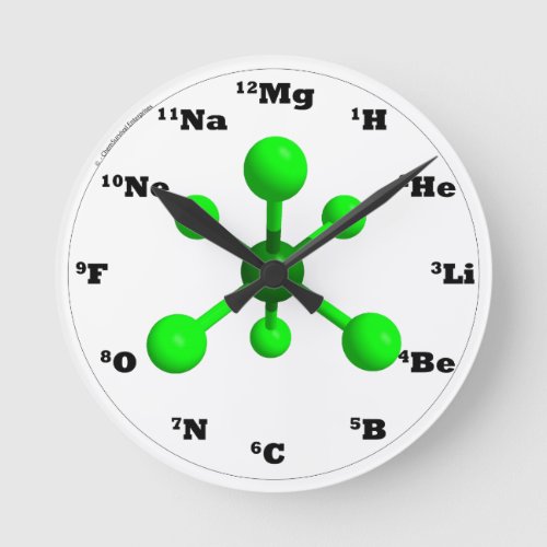 Molecule Clock _ Green