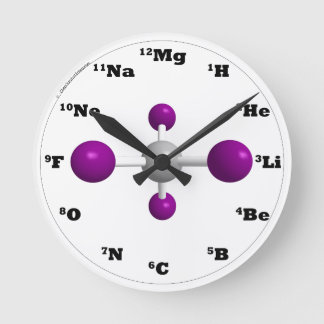 Molecule Clock - Purple