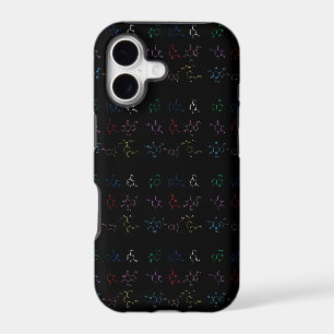 Molecule Pattern iPhone 17 Case