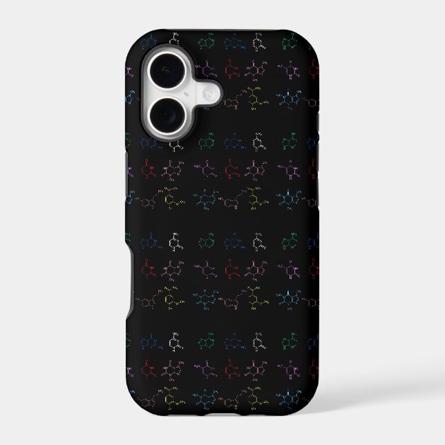Molecule Pattern Iphone Case (Back)