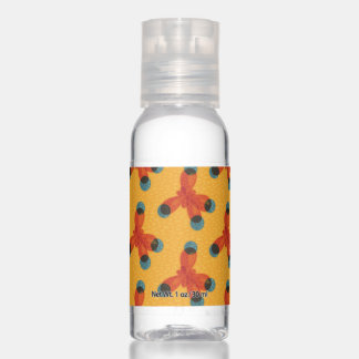 Molecule Pattern Organic Chemistry Orange Hand Sanitizer