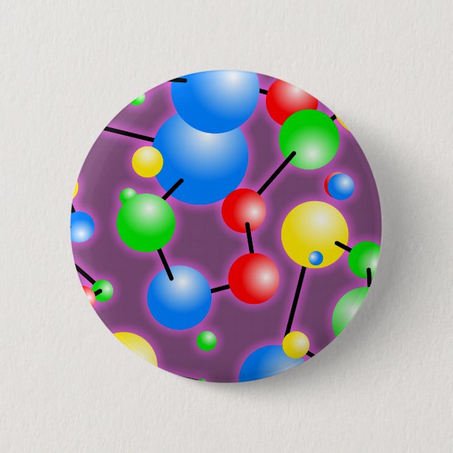 Molecule Wallpaper Pinback Button (Front)