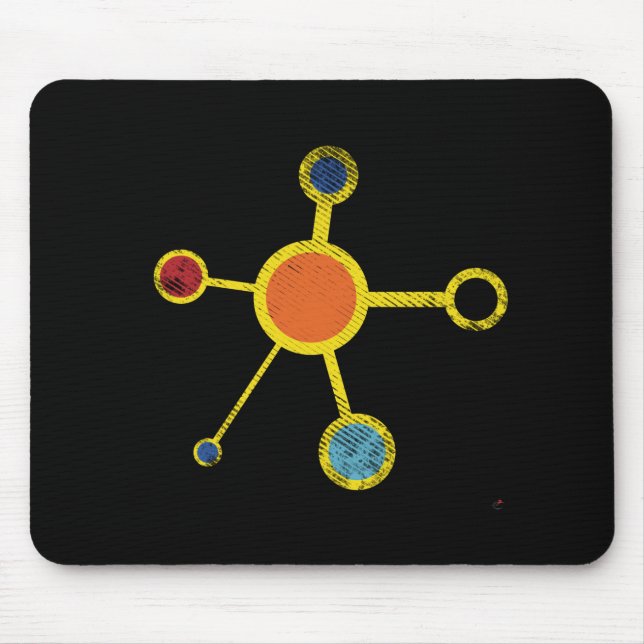 Molecule with Texture v 2.0 Mouse Pad (Front)