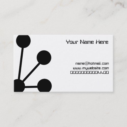 Molecules, Your Name Here, Business Cards