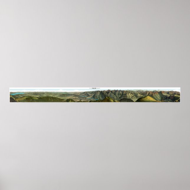 MOLESON Swiss Alps Panorama 360° Poster (Front)