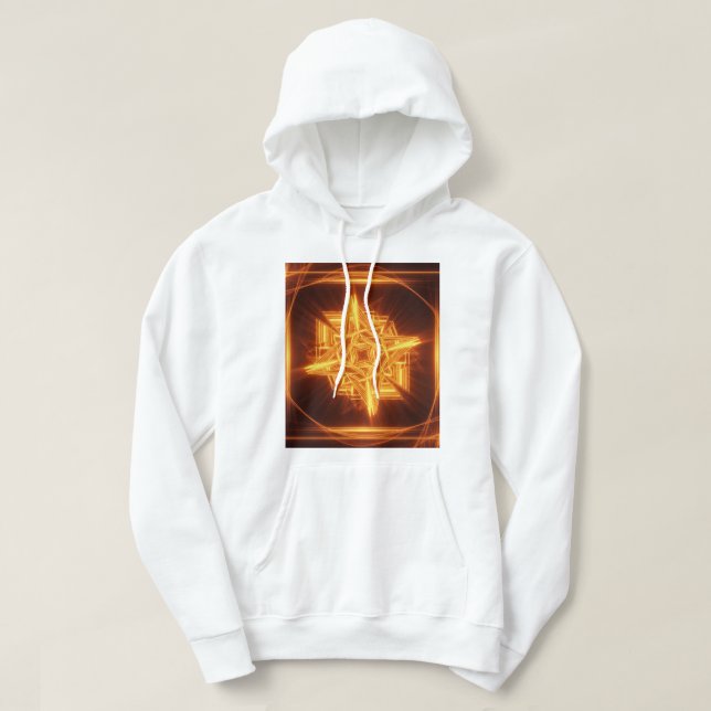 Moletom símbolo laranja de fogo hoodie (Design Front)