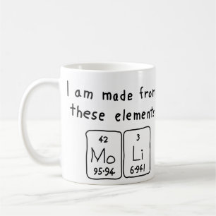 Moli periodic table name mug