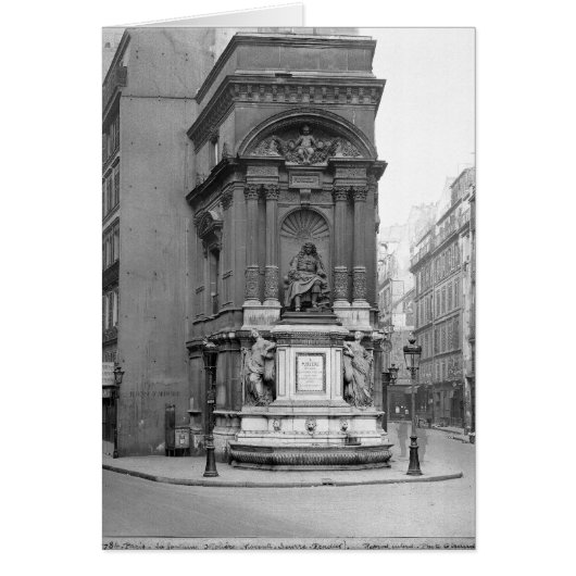 Moliere Fountain, 1844 Cards (Front)