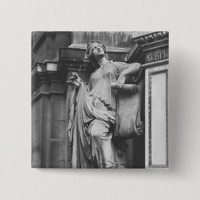 Moliere Fountain, Light Comedy, 1844 Button (Front)