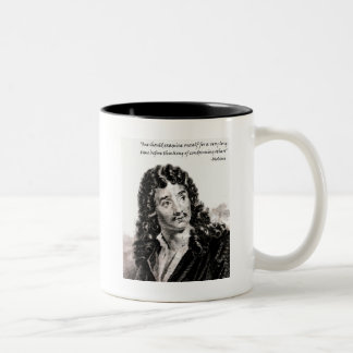 Moliere - One should consider oneself for a very l Two-Tone Coffee Mug