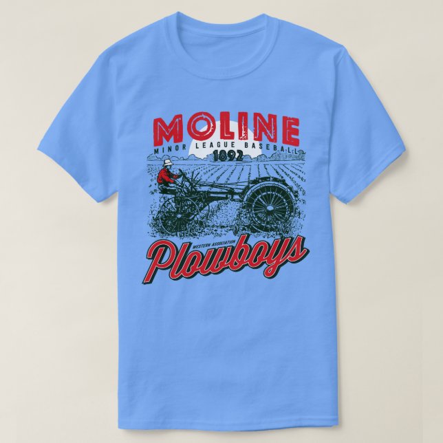 Moline Plowboys T-Shirt (Design Front)