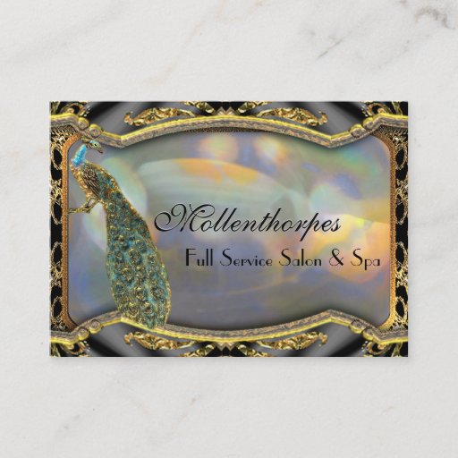 Customizable Mollenthorpes Hair Stylist and Salon Business Card