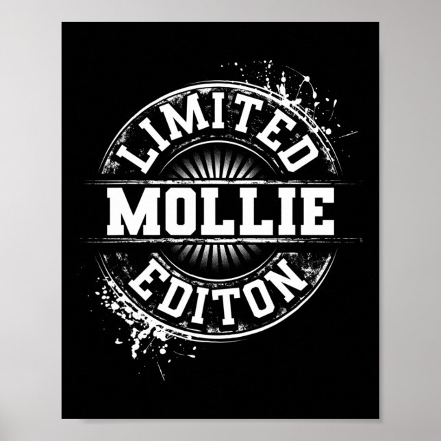 Mollie Limited Edition Funny Personalized Name Gif Poster (Front)