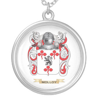 Molloy Coat of Arms (Family Crest) Silver Plated Necklace