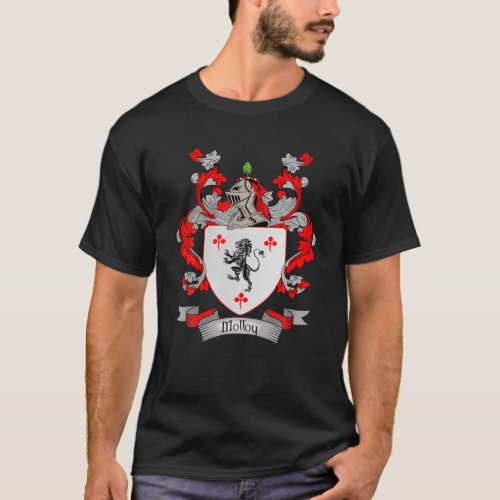 Molloy Coat Of Arms  Molloy Surname Family Crest T_Shirt