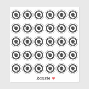 Mollusc Free Wedding Place Card Mini Food Allergy Sticker