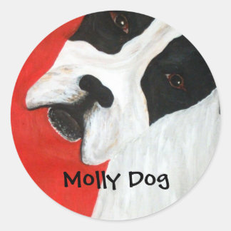 Molly Dog Classic Round Sticker