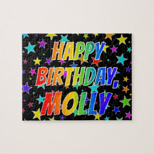 "MOLLY" First Name, Fun "HAPPY BIRTHDAY" Jigsaw Puzzle