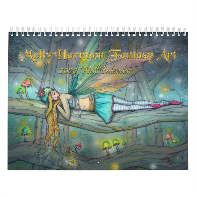Molly Harrison 2022 Fantasy Art Calendar (Cover)