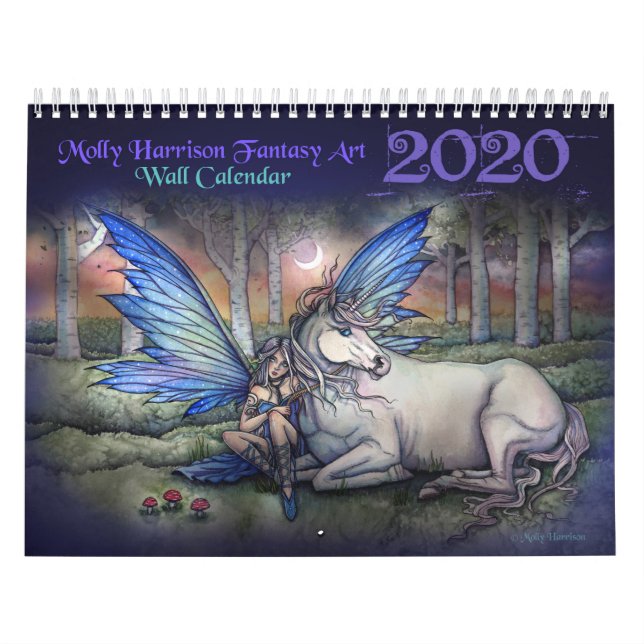 Molly Harrison Fantasy Art 2020 Wall Calendar (Cover)