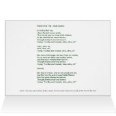 Molly Malone and Wheelbarrow Ireland Cards (Inside Horizontal (Top))