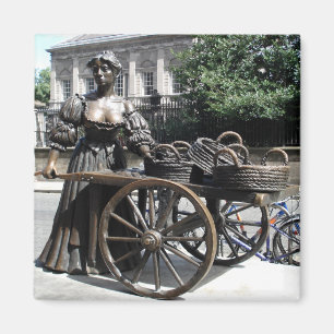 Molly Malone and Wheelbarrow Ireland Magnet