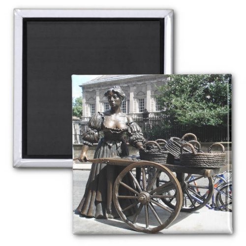 Molly Malone and Wheelbarrow Ireland Magnet