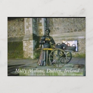Molly Malone Statue, Dublin Ireland Postcard