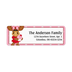 Molly Moose Valentine's Day Address Labels d3
