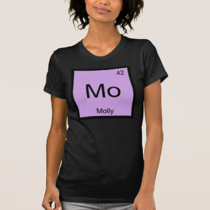 Molly Name Chemistry Element Periodic Table T-Shirt