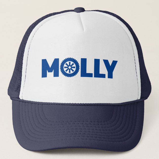 Molly Petrol Head Trucker Hat (Front)