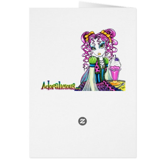 "Molly" Sherbet Ice Cream Rainbow Fairy Card (Back)