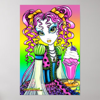 "Molly" Sherbet Ice Cream Rainbow Fairy Poster
