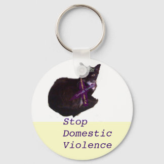 molly, Stop Domestic Violence Keychain