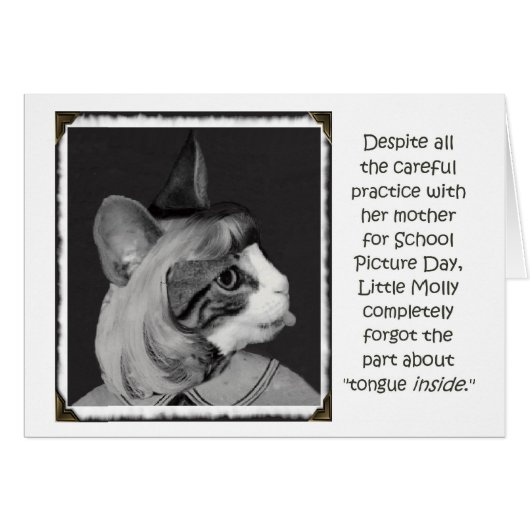 Molly's School Picture blank Cards (Front Horizontal)