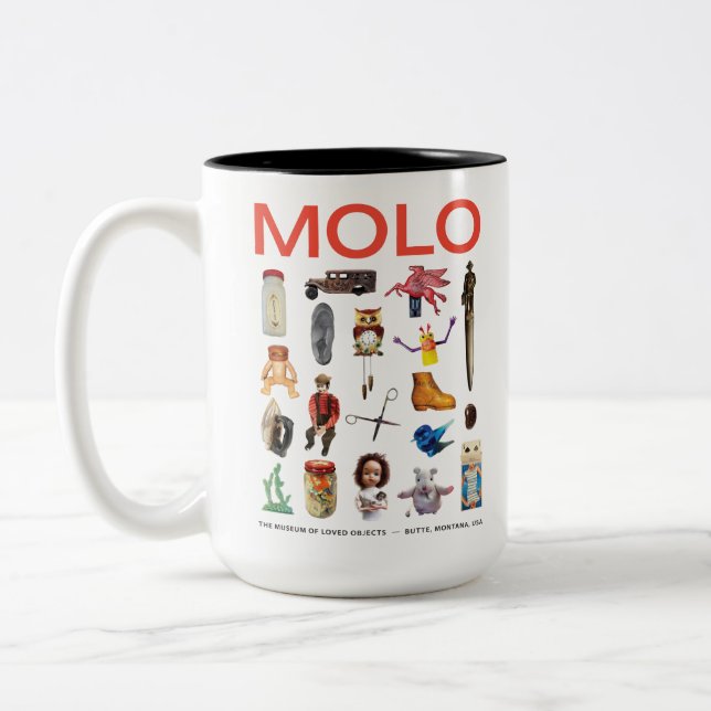 MOLO Artifacts Museum of Loved Objects  Two-Tone Coffee Mug (Left)