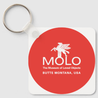 Molo white horse keychain