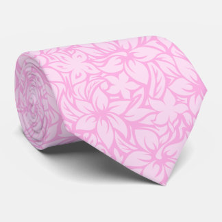 Moloaa Bay Hawaiian Hibiscus Aloha Shirt Print Tie