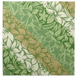 Moloaa Bay Hawaiian Hibiscus Striped Napkins