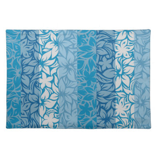 Moloaa Bay Hawaiian Hibiscus Striped Placemats