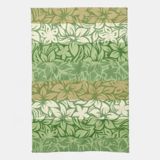 Moloaa Bay Hawaiian Hibiscus Striped Towels