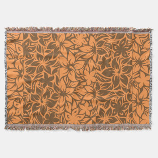 Moloaa Bay Hawaiian Hibiscus Tonal Stripe Blankets